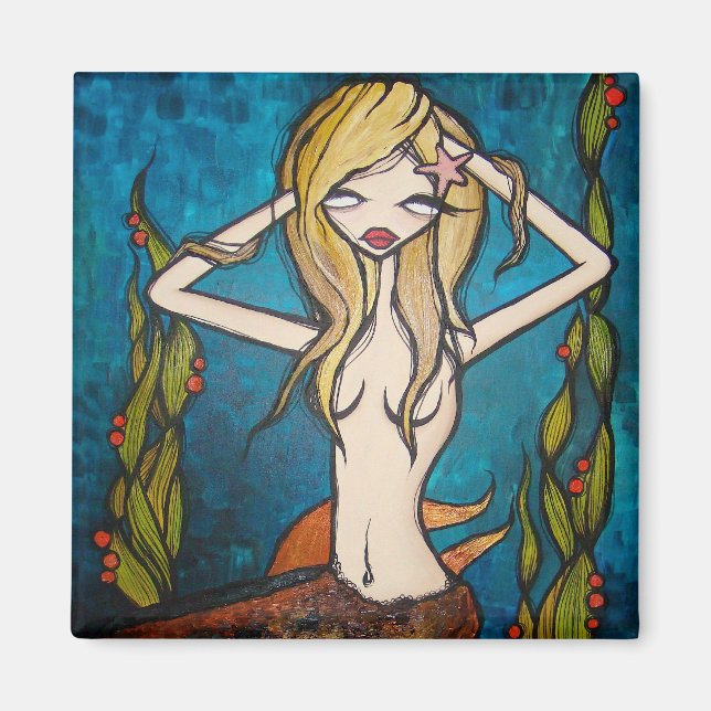 Imã "Muitas Águas" Magnet Quadrado (Frente)