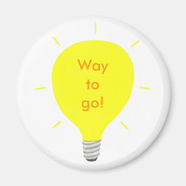 Imã Muito bem! Ímanes da lâmpada de afirmação positiva