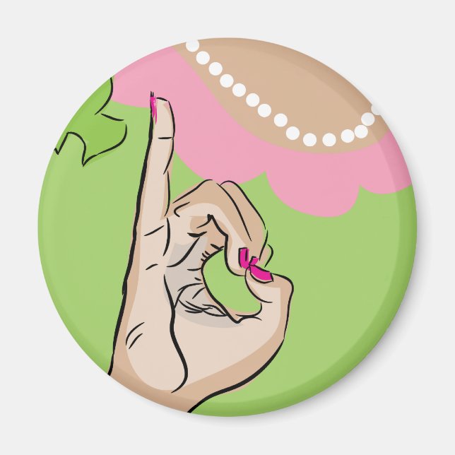 Imã Muito Bonito garota divertida (Frente)