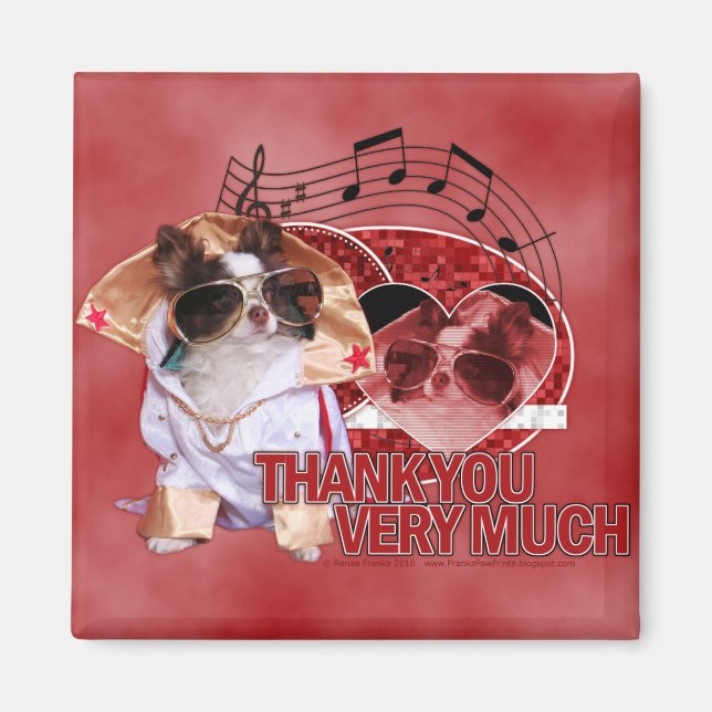 Imã Muito Obrigado - Muito Obrigado - Chihuahua - Gizm (Frente)