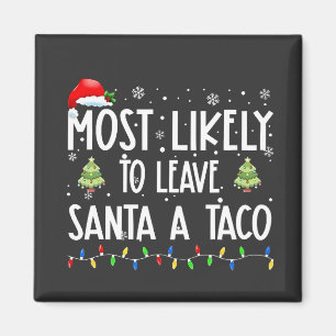 Imã Muito Provável Deixar o Papai Noel Um Natal Taco