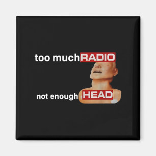Imã Muito Rádio Pouca Cabeça Divertido Rádio dos Anos 