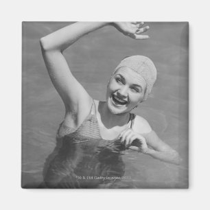 Imã Mulher acenando