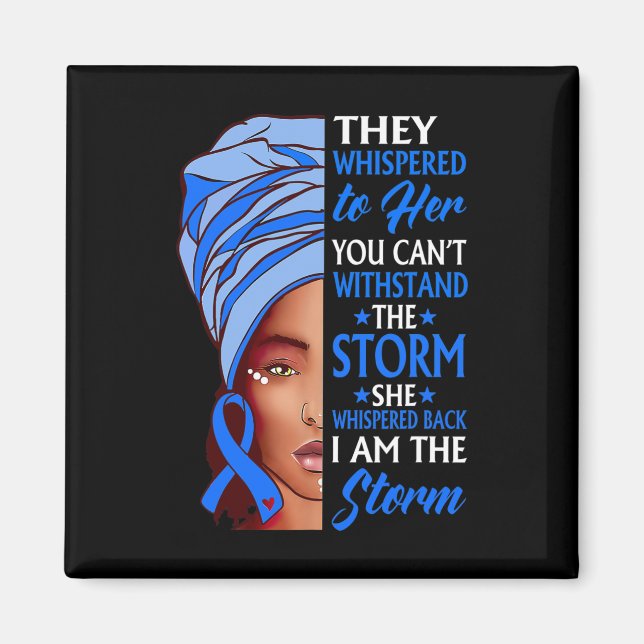 Imã Mulher Africana Afro Eu Sou A Tempestade Alopecia  (Frente)