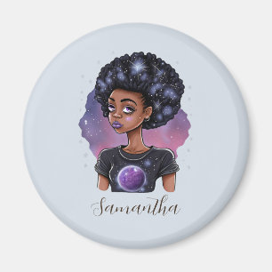 Imã Mulher Afro Elegante Estimulante