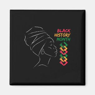 Imã Mulher Afro Mês da História Negra Cor Homens Mulhe