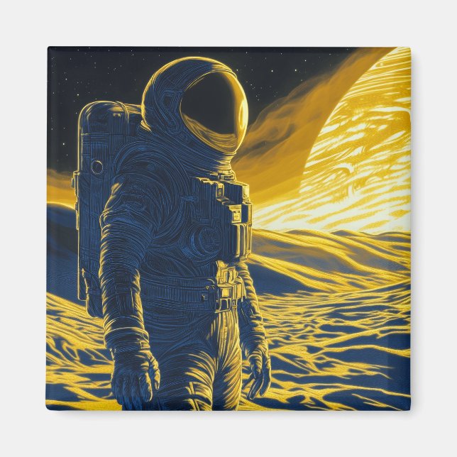 Imã Mulher Astronauta (Frente)