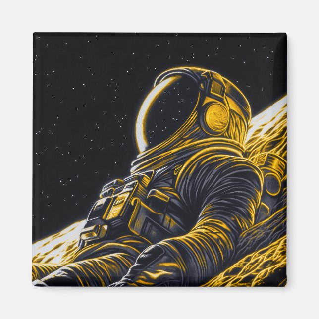 Imã Mulher Astronauta (Frente)