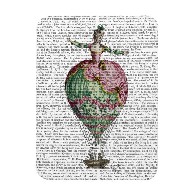 Ímã Mulher Balão de Ar Quente 2 (Vertical)