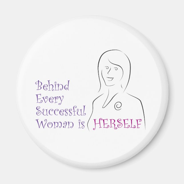 Imã Mulher bem-sucedida (Frente)