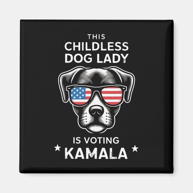 Imã Mulher-Cachorro Sem Filhos Está Votando Kamala Har (Frente)