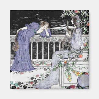 Imã Mulher cantando para seu amigo