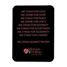 Mulher com Declaração de Diversidade de Magnéticos