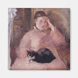 Imã Mulher com gato (de Edouard Manet)