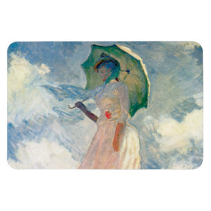 Ímã Mulher com Guarda-Sol Promenade Monet