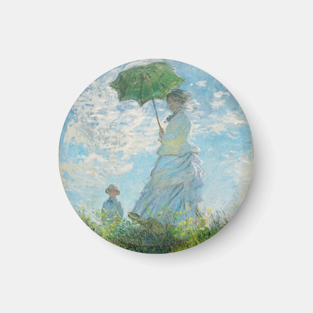 Imã Mulher com Parasol Claude Monet (Frente)