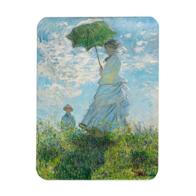 Ímã Mulher com Parasol Claude Monet (Vertical)