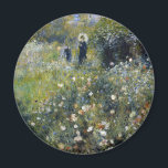 Imã Mulher com Parasol em Jardim por Auguste Renoir<br><div class="desc">Impressionista Paisagem Pintura de Pierre Auguste Renoir - Obras-primas clássicas - Série Impressionista de Renoir - Mulher com Parasol em Jardim</div>