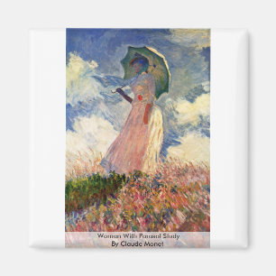 Imã Mulher Com Parasol Estudada Por Claude Monet