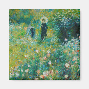 Imã Mulher com Parasol, Jardim, Renoir