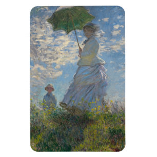 Ímã Mulher com Parasol - Madame Monet e seu filho