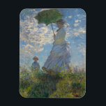Ímã Mulher com Parasol - Madame Monet e seu filho<br><div class="desc">Mulher com Parasol - Madame Monet e seu filho por Claude Monet. 1875, óleo na canvas.</div>