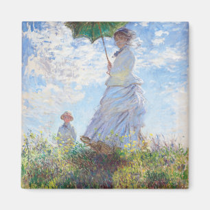 Imã Mulher com Parasol por Claude Monet