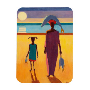 Ímã Mulher com peixes