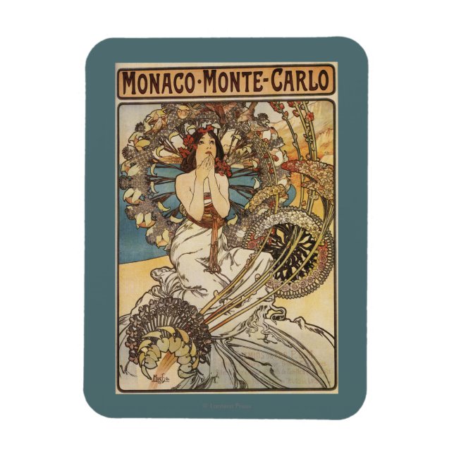 Ímã Mulher com Penas - Poster de viagens ferroviário P (Vertical)