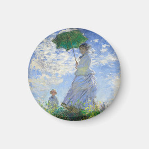 Imã Mulher com um Guarda-Sol, Madame Monet e seu Filho