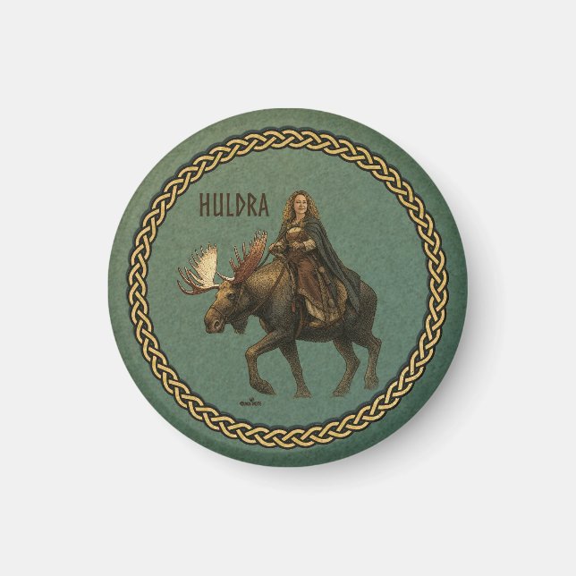 Imã Mulher da Floresta Huldra Nórdica (Frente)
