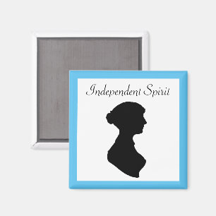 Imã Mulher da Regência Vitoriana Silhouette Arte Indep