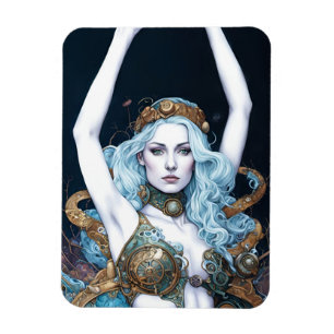 Ímã Mulher Dançando Steampunk