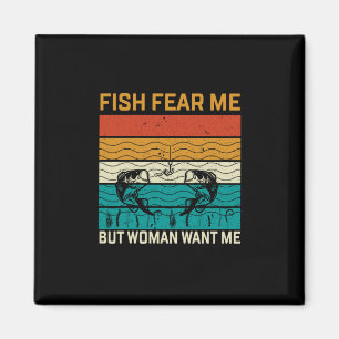 Imã Mulher de Arte de Pesca Me Quer