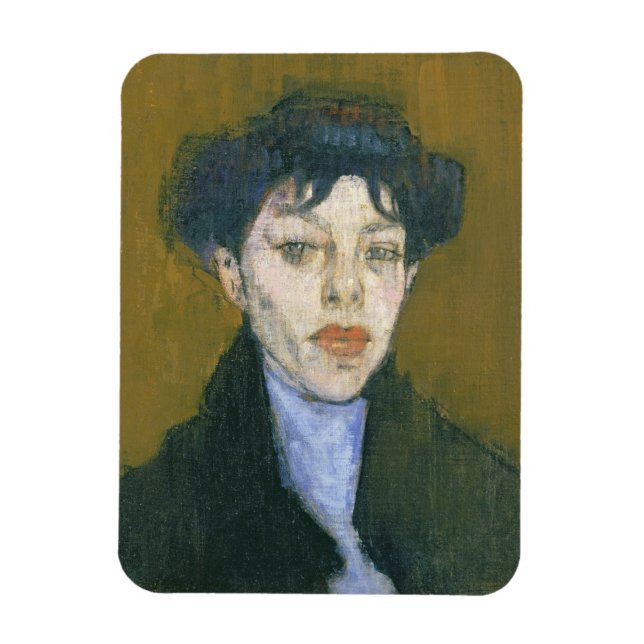 Ímã Mulher de Blue Scarf, c.1912 (óleo na canvas) (Vertical)