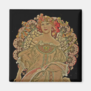 Imã Mulher de Champagne no preto