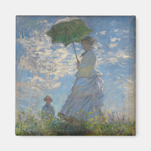 Imã Mulher de Claude Monet com Parasol (The Stroll)