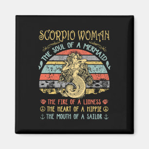Imã Mulher de Escorpião A Alma De Uma Sereia Vintage A