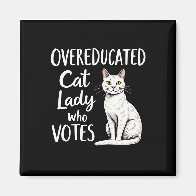 Imã Mulher De Gato Excessionária Que Vota Para Kamala  (Frente)
