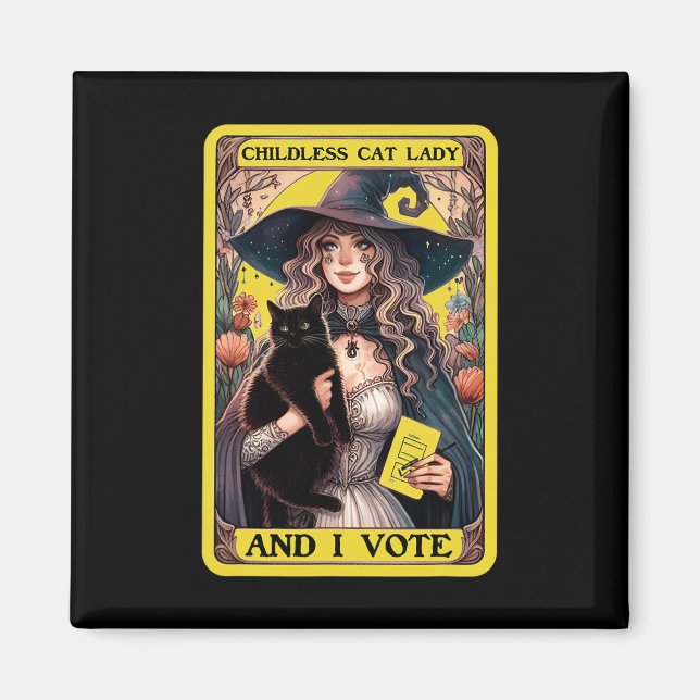 Imã Mulher De Gato Sem Filhos E Eu Voto (Frente)