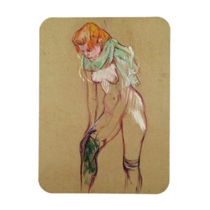 Ímã Mulher de Henri de Toulouse-Lautrec que levanta