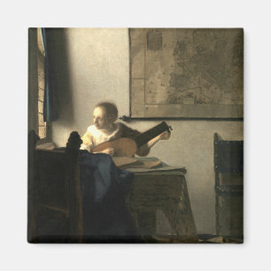 Imã Mulher de Johannes Vermeer com Lute