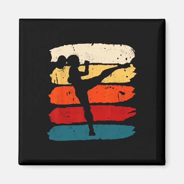 Imã Mulher de Kickboxing Kickboxer Karate Boxe Luta de (Frente)