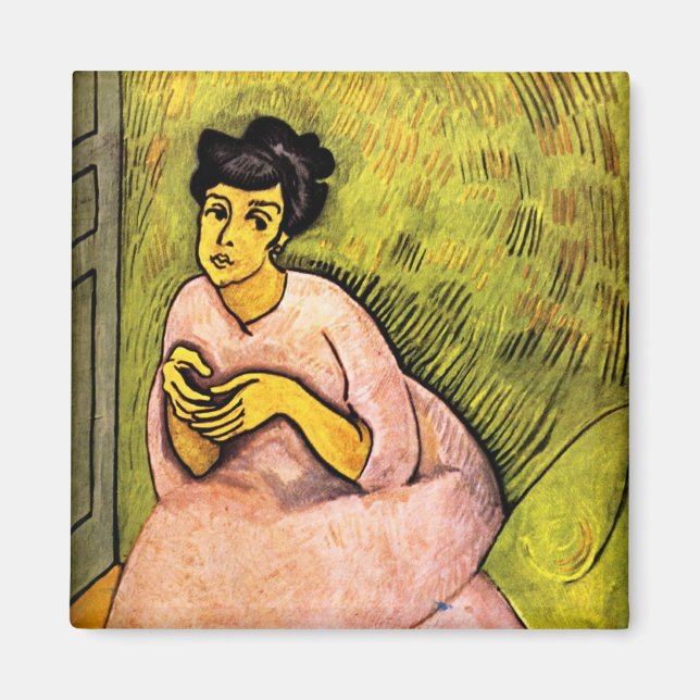 Imã Mulher de Rosa (Senhora Elegante) (Retrato feminin (Frente)