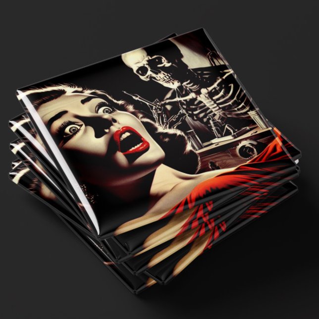 Imã Mulher de Terror Pulp Vintage (Criador carregado)