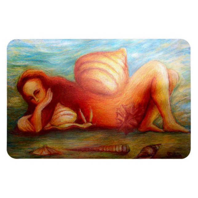 Ímã Mulher e sua casa (Horizontal)