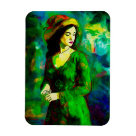 Ímã Mulher em Chapéu