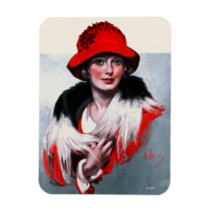 Ímã Mulher em Red Hat