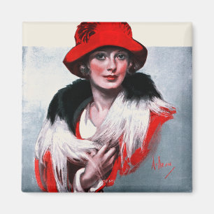 Imã Mulher em Red Hat