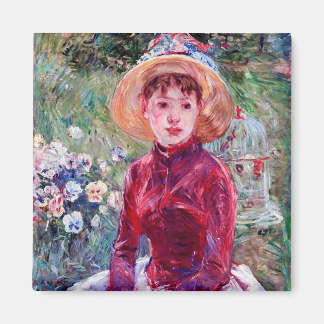 Imã Mulher em Vermelho, Berthe Morisot (Frente)